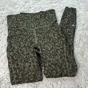 Lululemon Base Pace High-Rise Crop 23" Intertwined Camo Medium Olive Multi